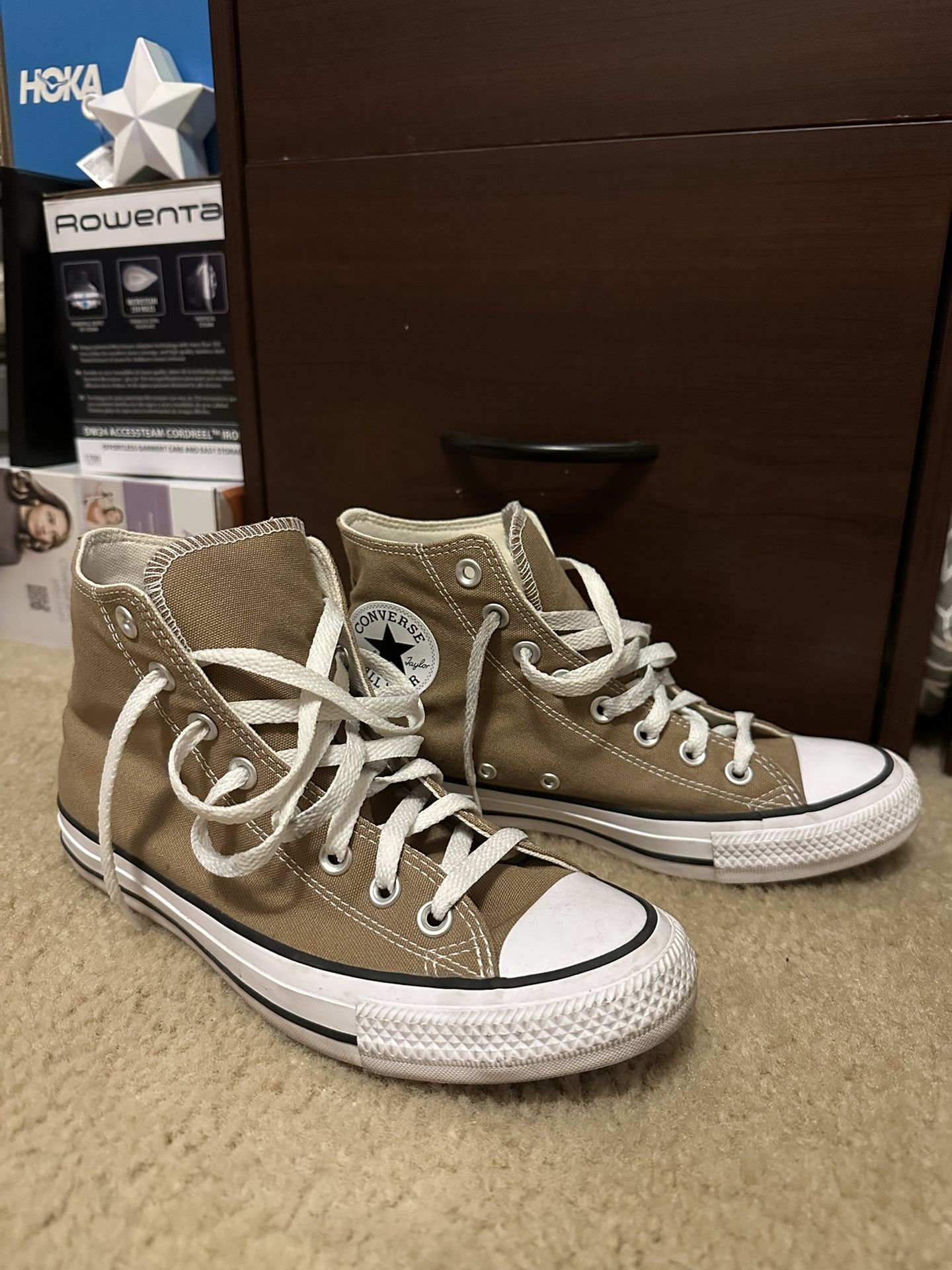 Converse Tan (8.5 Women’s , 6.5 Men’s)