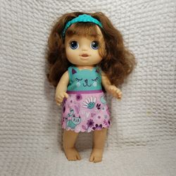 Baby Alive Snip 'n Style Baby Girl Brunette Doll Hair Grows & Retracts Hasbro 2018 . Good condition and smoke free home.  There are no accessories.  D