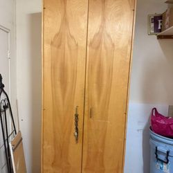 Multi-Purpose Wood Cabinet with 5 Shelves – Closet-Ready – Santa Monica