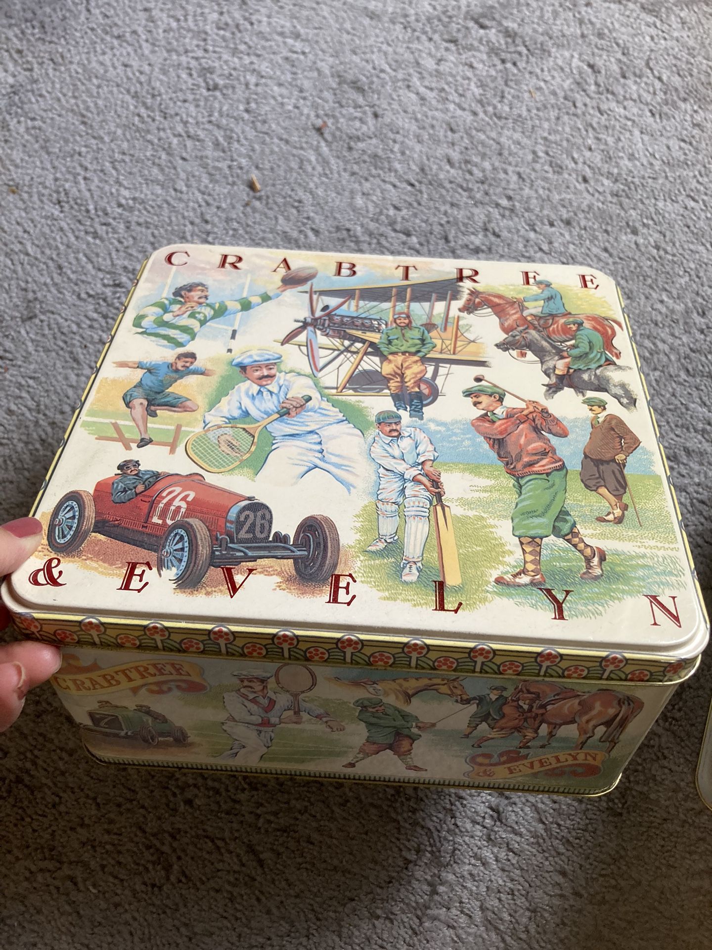 2 Crabtree And Evelyn  Large Vintage Tins