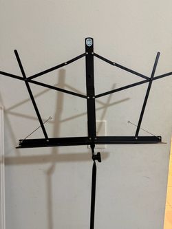 On-stage portable music stand