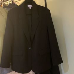 Steve Madden Black Blazer Size Large