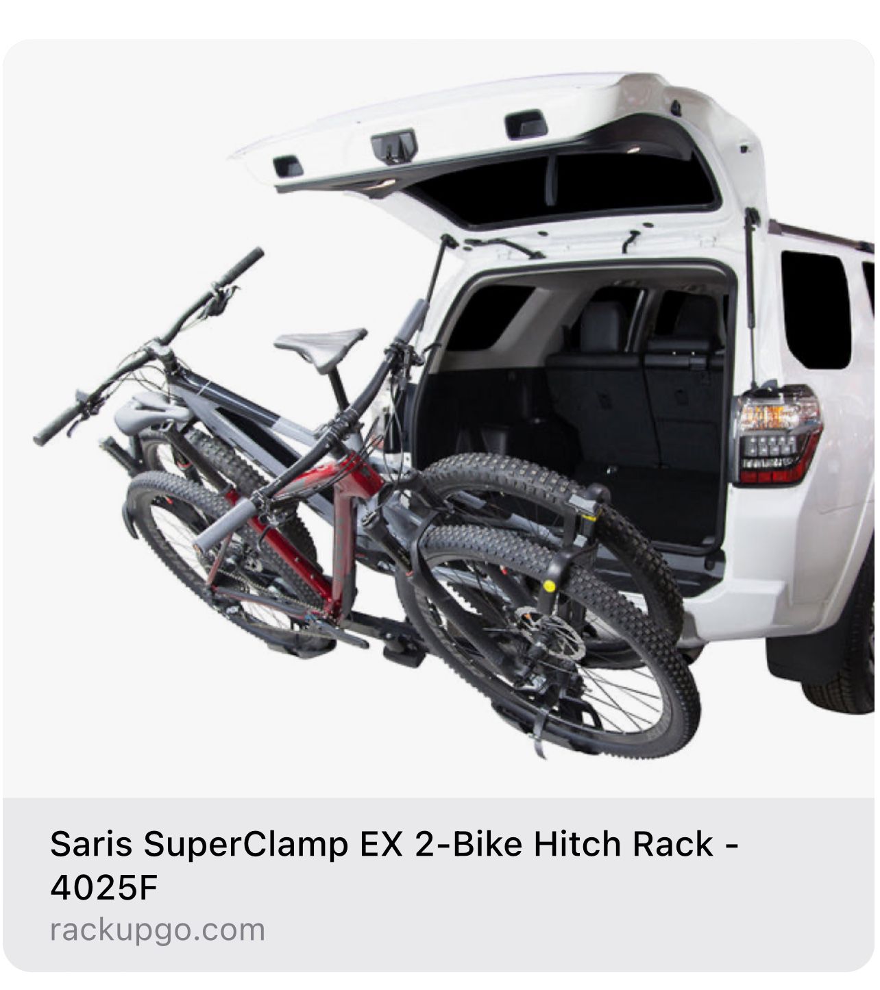 Saris Super Clamp EX Bike Hitch Rack 4025-F