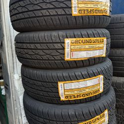 New Tires Installed/ Llantas Nuevas Instaladas 195/65/15 Ground Speed Tires
