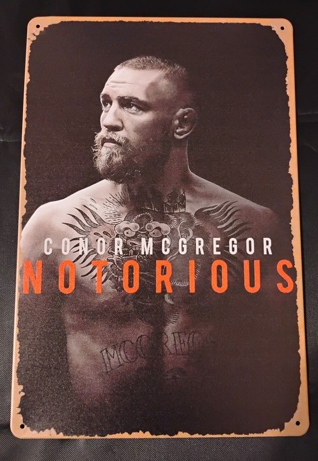 Conor McGregor 8 inch x 12 inch Wall Decor NEW 