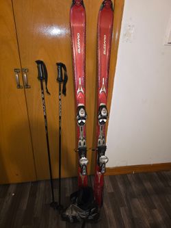 Ski Blizzard with poles and ski boots