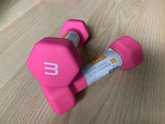 3lb neoprene weights cap hex 6lbs total