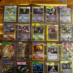 Vintage Pokemon cards singles