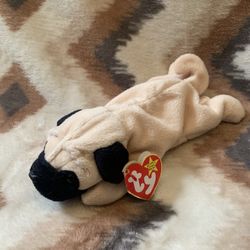 TY Beanie Baby - PUGSLY the Pug Dog (8 inch) - Stuffed Animal Toy
