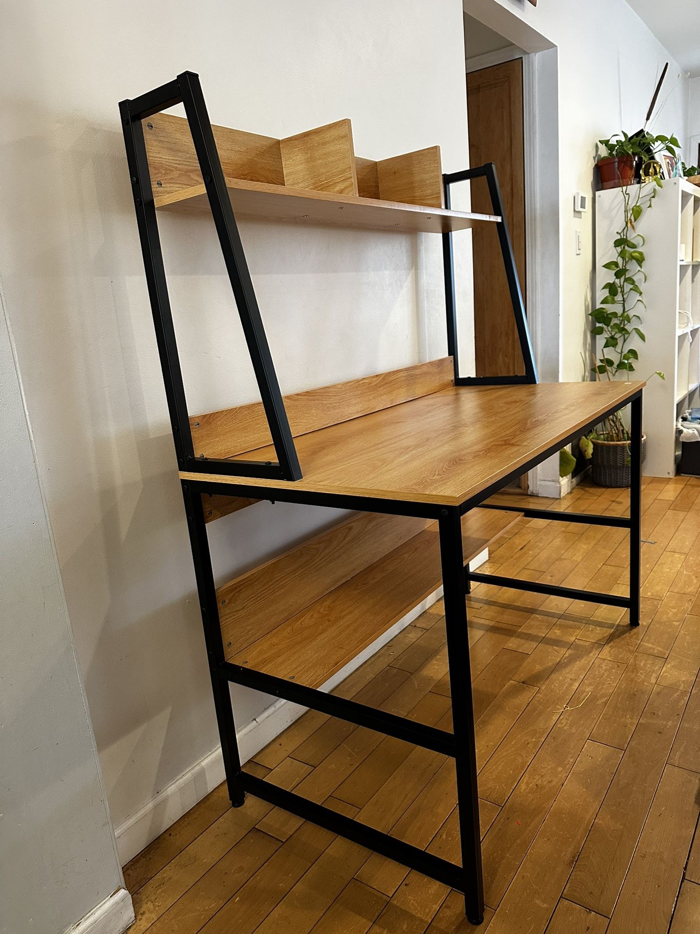 Desk with Shelves