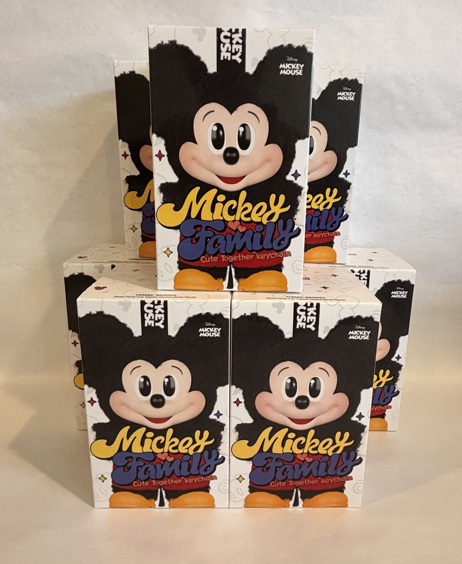 Authentic Pop-Mart Mickey Family Cute Together Keychain