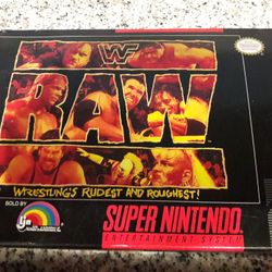 Super Nintendo WWF RAW (SNES WWE) COMPLETE!