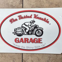 2 Busted Knuckle Garage Sign