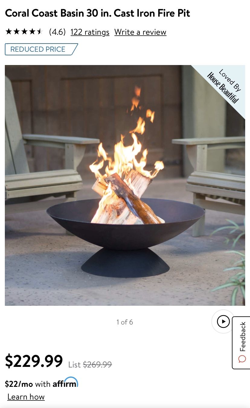 Large and sturdy Fire Pit!
