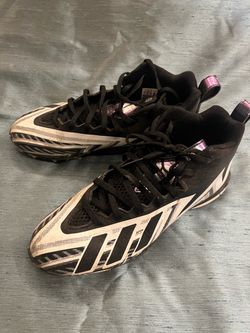 Adidas Men’s Flag Football Cleats Size 7 Black-White