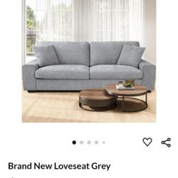 Modern Grey Fabric Living Room Sofa