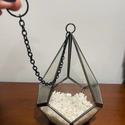 Hanging Geometric Glass Planter Terrarium