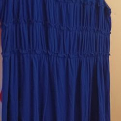 Ladies Large Sleeveless Blue Dressby. Spense