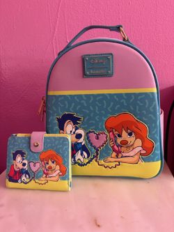 Loungefly Disney Goofy Movie Mini Backpack and Wallet Set