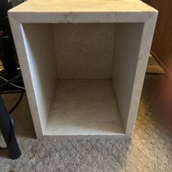 Marble Trash Can