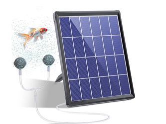 Solar powered aquarium air pump works perfect like new