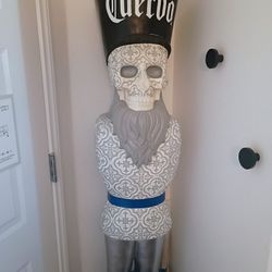 Jose Cuervo Skeleton Man w/Beard Decorative Statue! 