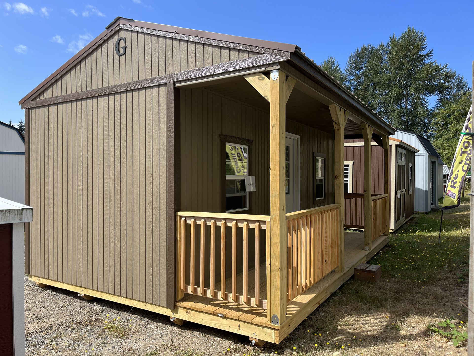 Graceland Portable Buildings Side Porch Cabin For Sale In Granite Falls