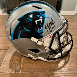 DJ MOORE SIGNED FULL SIZE REPLICA HELMET PANTHERS - FANATICS