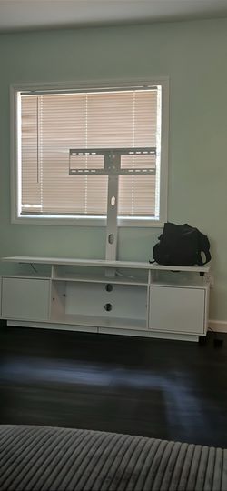 Tv mount and stand with led light