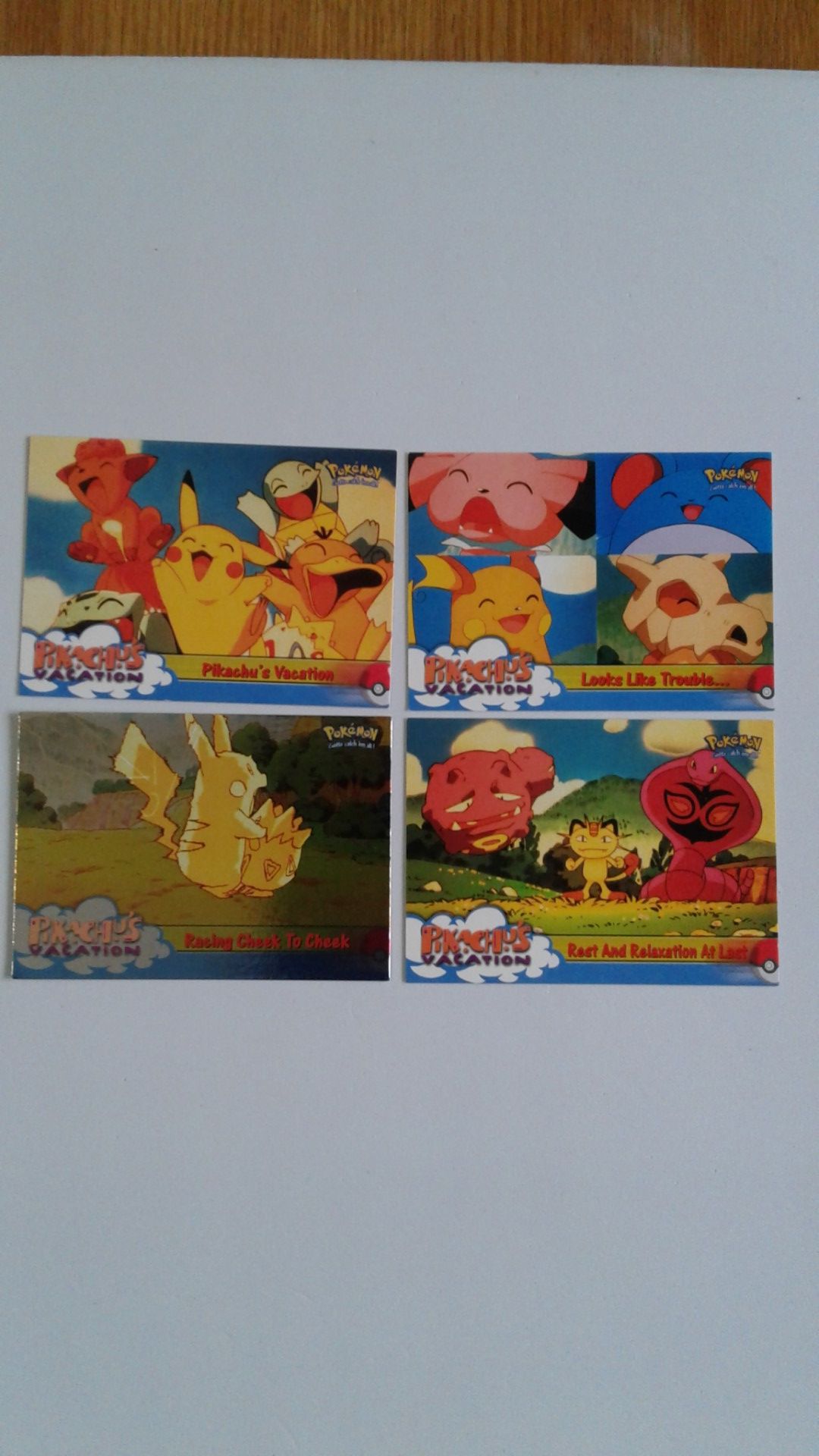 Pokemon Cards 1998 Pikachu's Vacation Cards