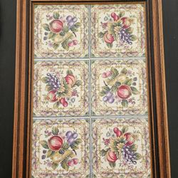Vintage Tilecrafts Victorian Floral Tea Tray