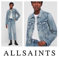 All Saints Lexi Snap Denim Jacket (S)