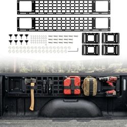 Side Truck Bed Molle Panel Rack System Compatible with 2019-2026 Ford F150 Only 5.5ft Bed Accessories, Truck Storage Organizer Tools Rack, Rear Cargo 