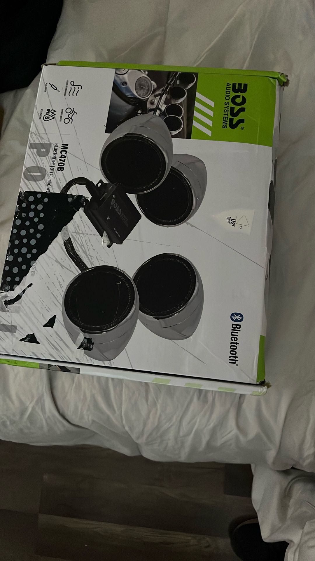 Bluetooth 3” Weather Proof Speaker And Amplifier System