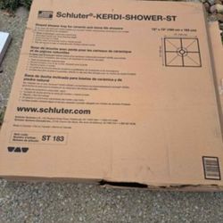 72x72 schluter shower pan. Please see pictures. Never used. 