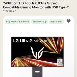 LG ULTRA GEAR OLED 32 INCH (Sell or Trade)