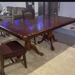Large Dining Cherry Wood Table