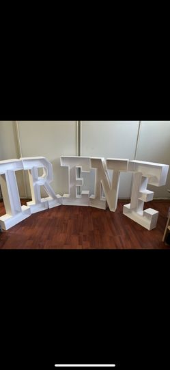 Foam Board Stand Up Letters