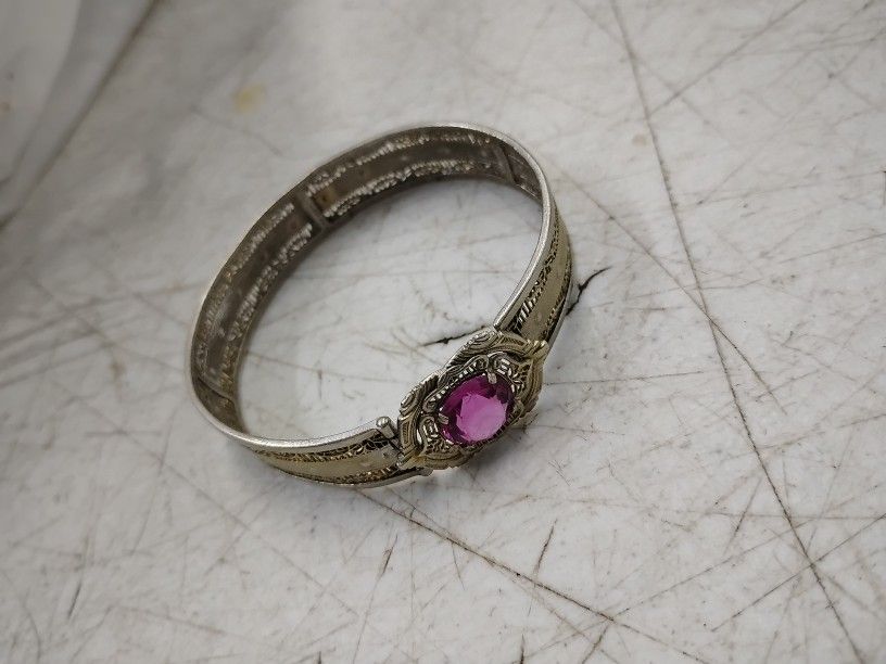 Jj White Antique Bracelett Sterling Silver