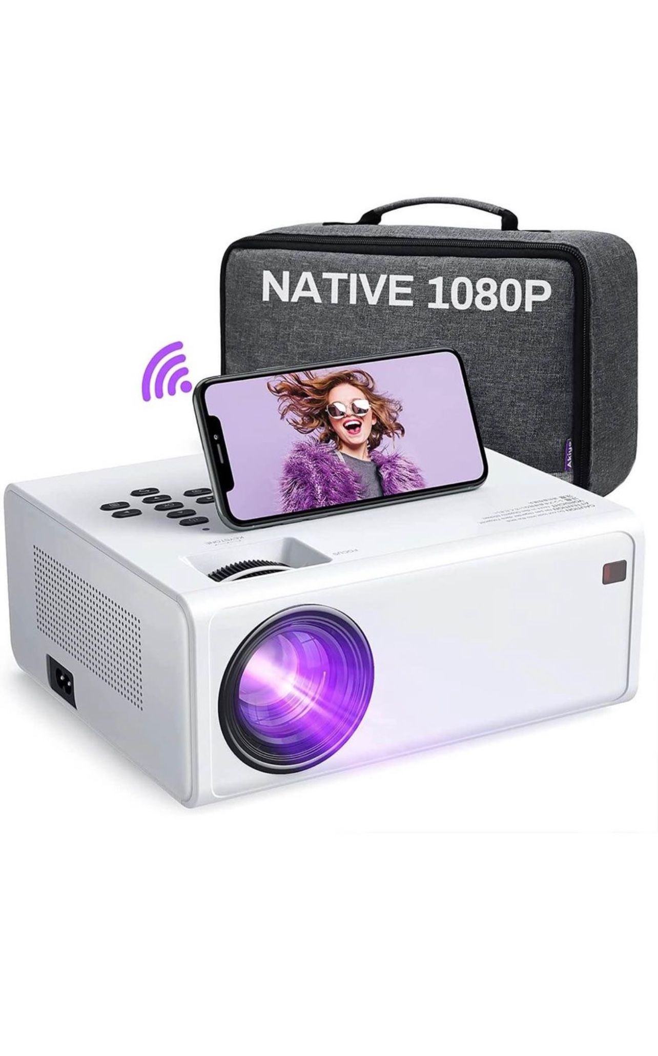 Brand New Wifi Projector-With-Screen