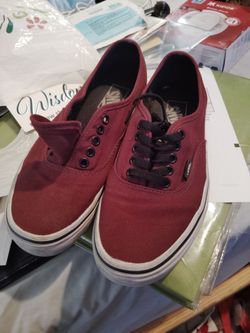 Like new burgundy vans