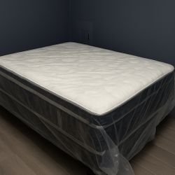 New Full Mattress And Box Spring 2pc  Bed Frame Is Not Included 