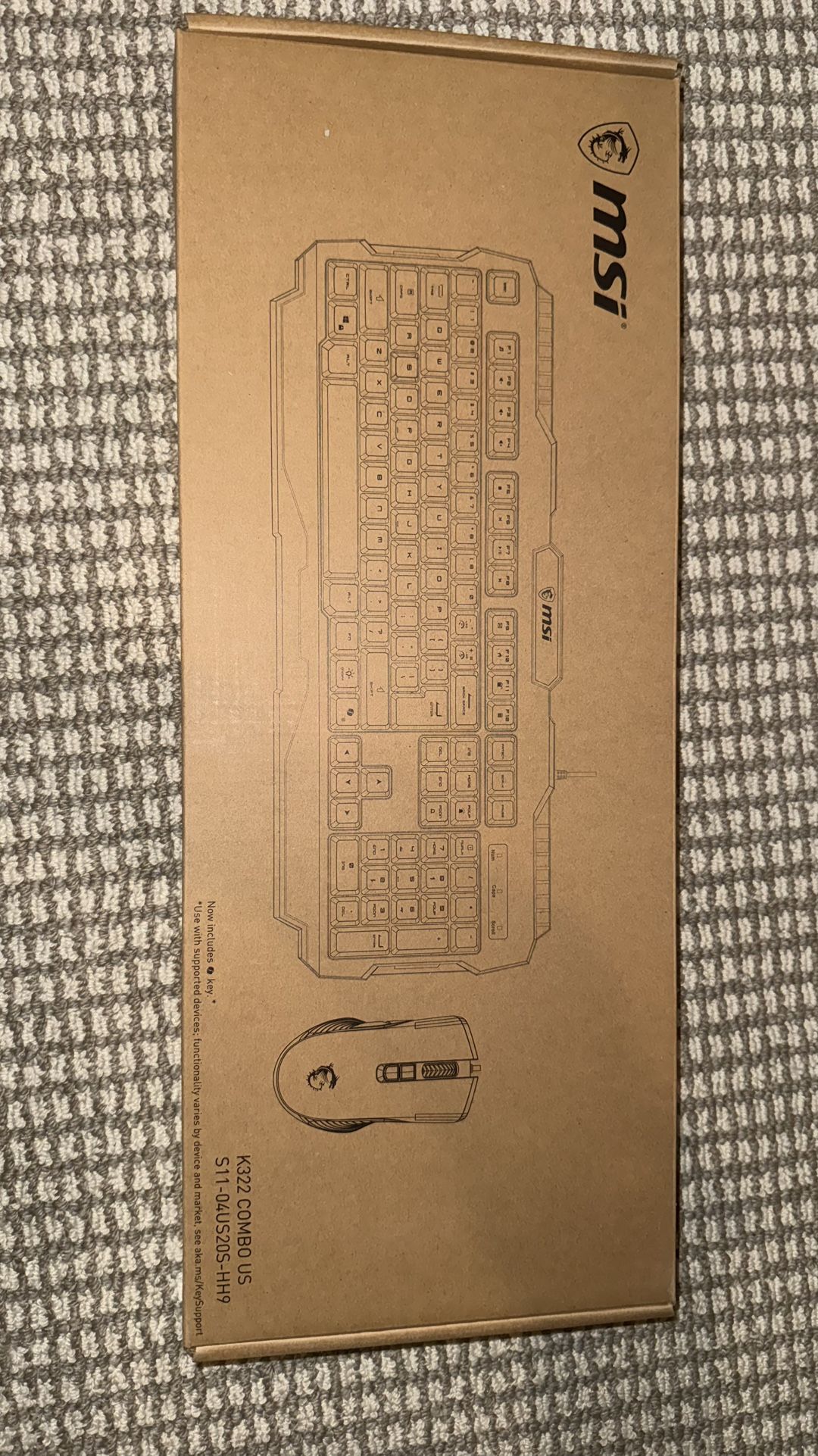 MSI RGB Gaming Keyboard And Mouse