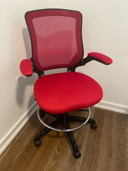 Modway Red Mesh Drafting Chair