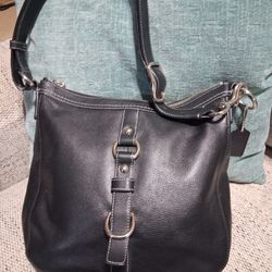 Vintage Leather Coach Bag 