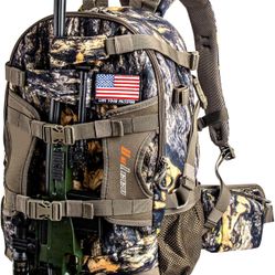 YVLEEN Camo Hunting Backpack (Rifle/Bow Carry) Large Day Pack