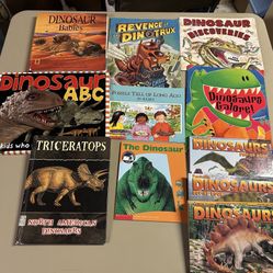 Dinosaur books bundle of 11 books including 4 pop ups 