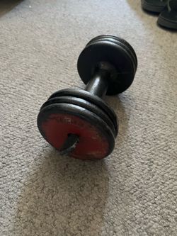 RARE 1950’s YORK ARISTOCRAT VINTAGE CAST IRON DUMBELL