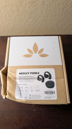 Avantree Medley Pebble - Wireless Earbuds for TV Listening, Clear Voice Black