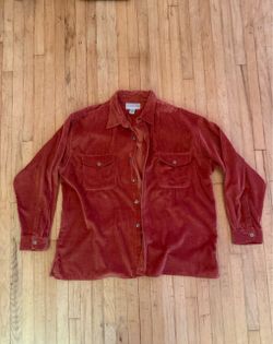 GreatLand Rust Corduroy Button-Up Shirt Men’s XXL